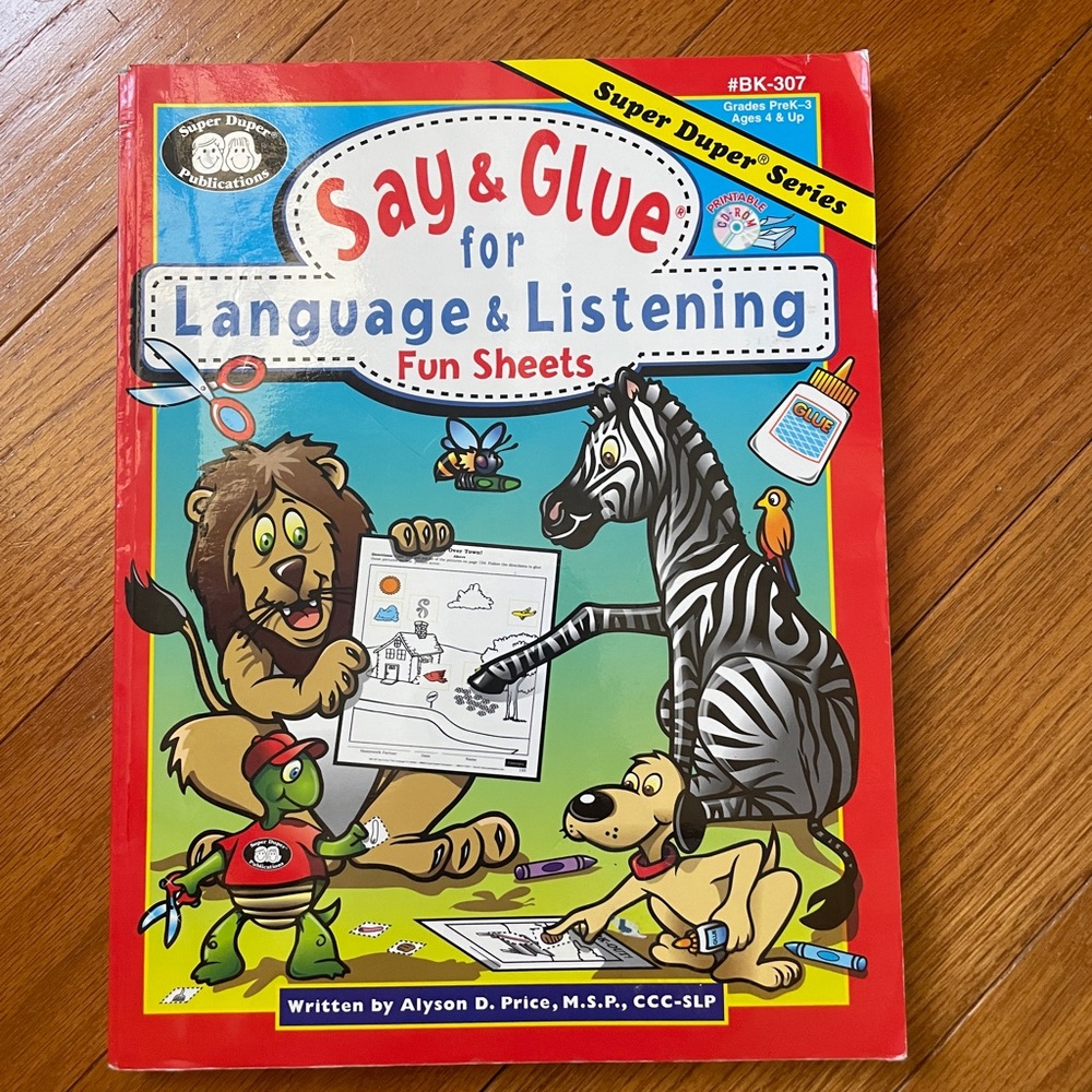 Super Duper Say & Glue Language & Listening Fun Sheets